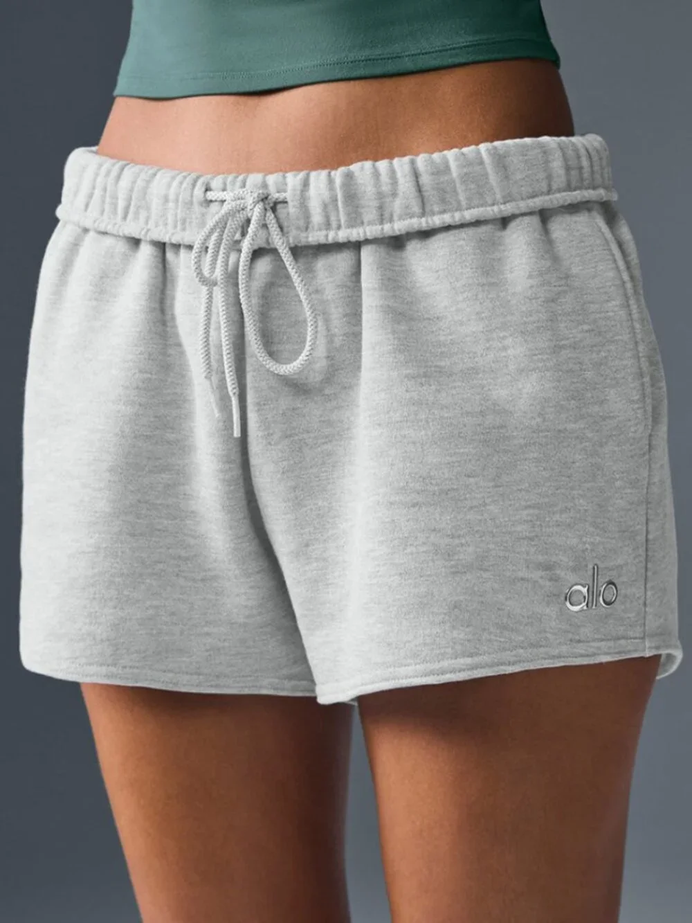Alo Accolade Shorts Heather Grey NWT Size S
